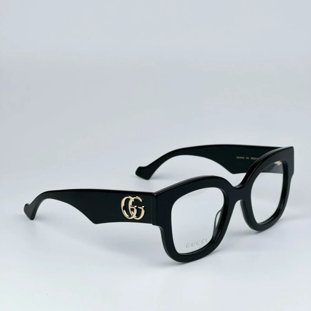 Gucci GG1423O 001 BRAND NEW Eyeglasses Black Square Men - Picture 9 of 14